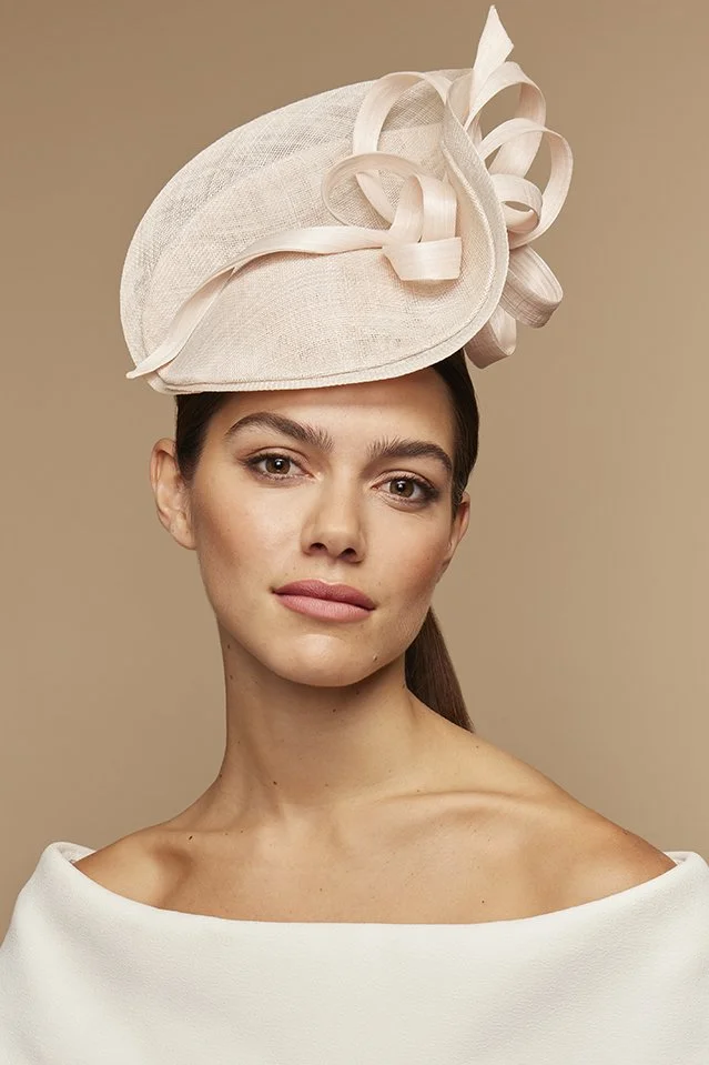 Royal Ascot Hats Sculpted Scroll Percher Hat/Occasion Hat/Designer