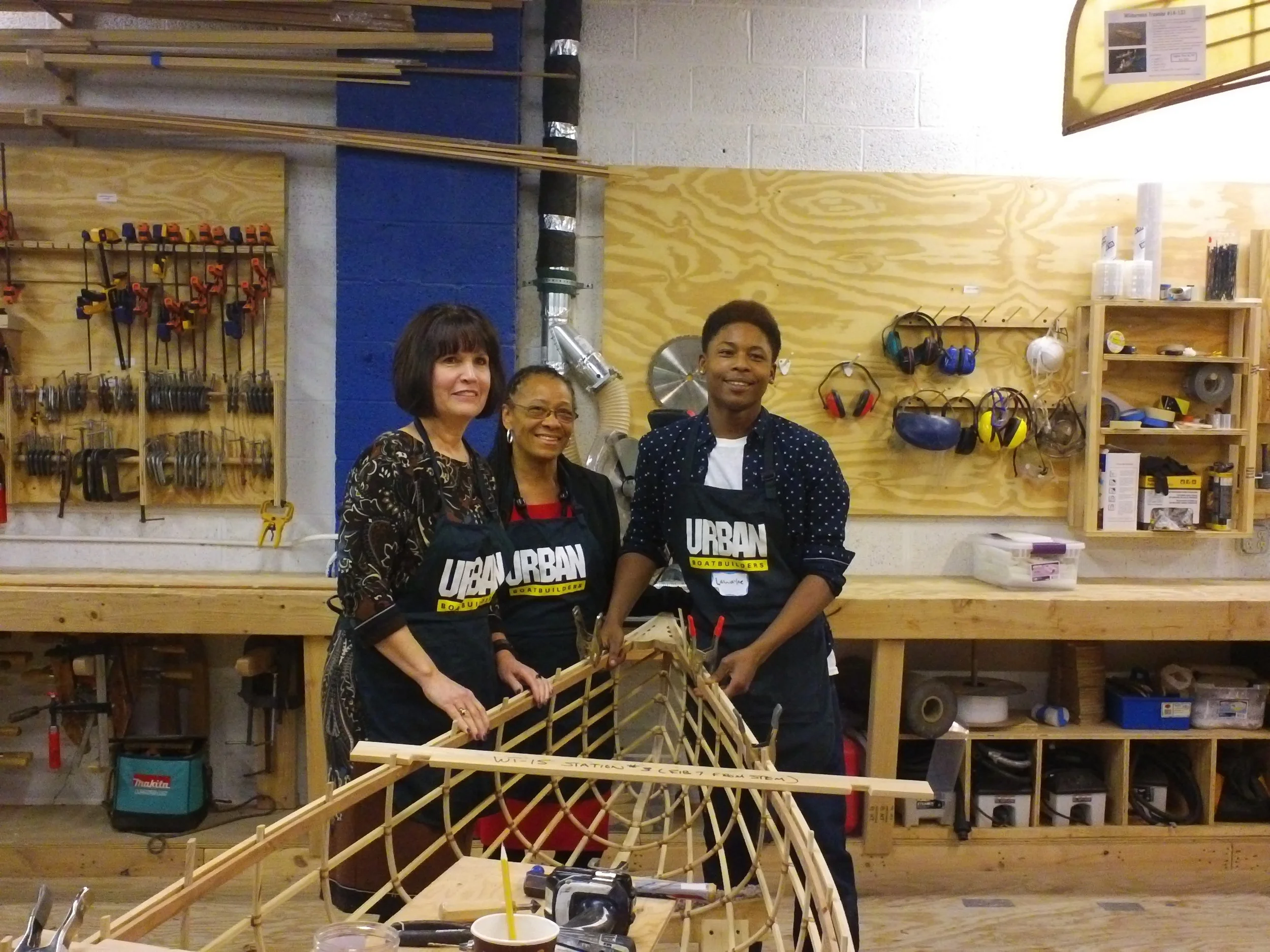 Lawayne with Representative Betty McCollum and Ramsey County Commissioner Toni Carter.