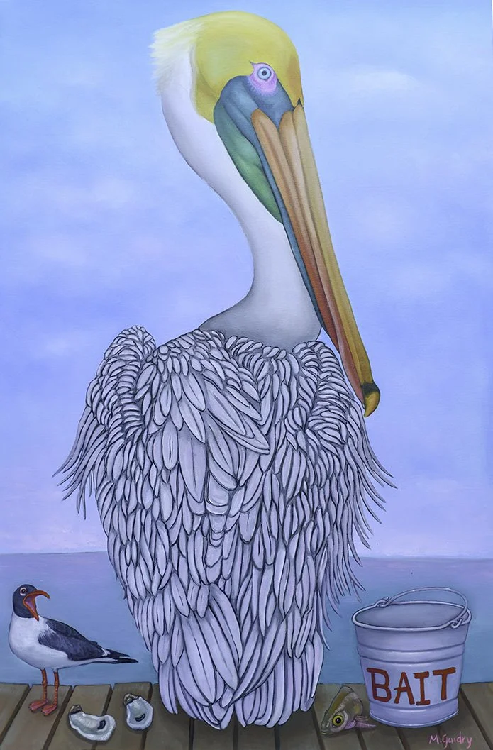 Brown Pelican, Bait Bucket