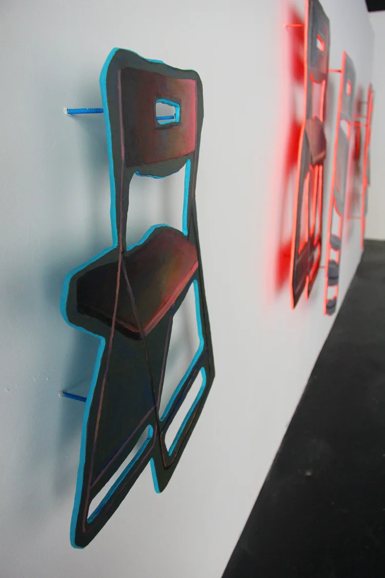 Lonely Chairs in a Dark Room (Detail)