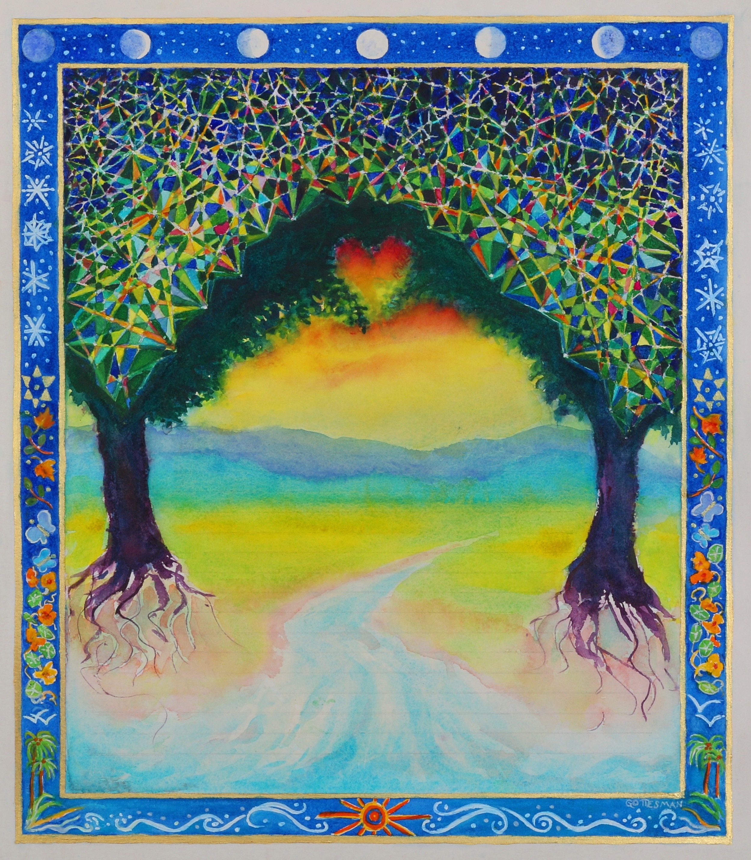 Tesselating Love Katubah ( blank document)