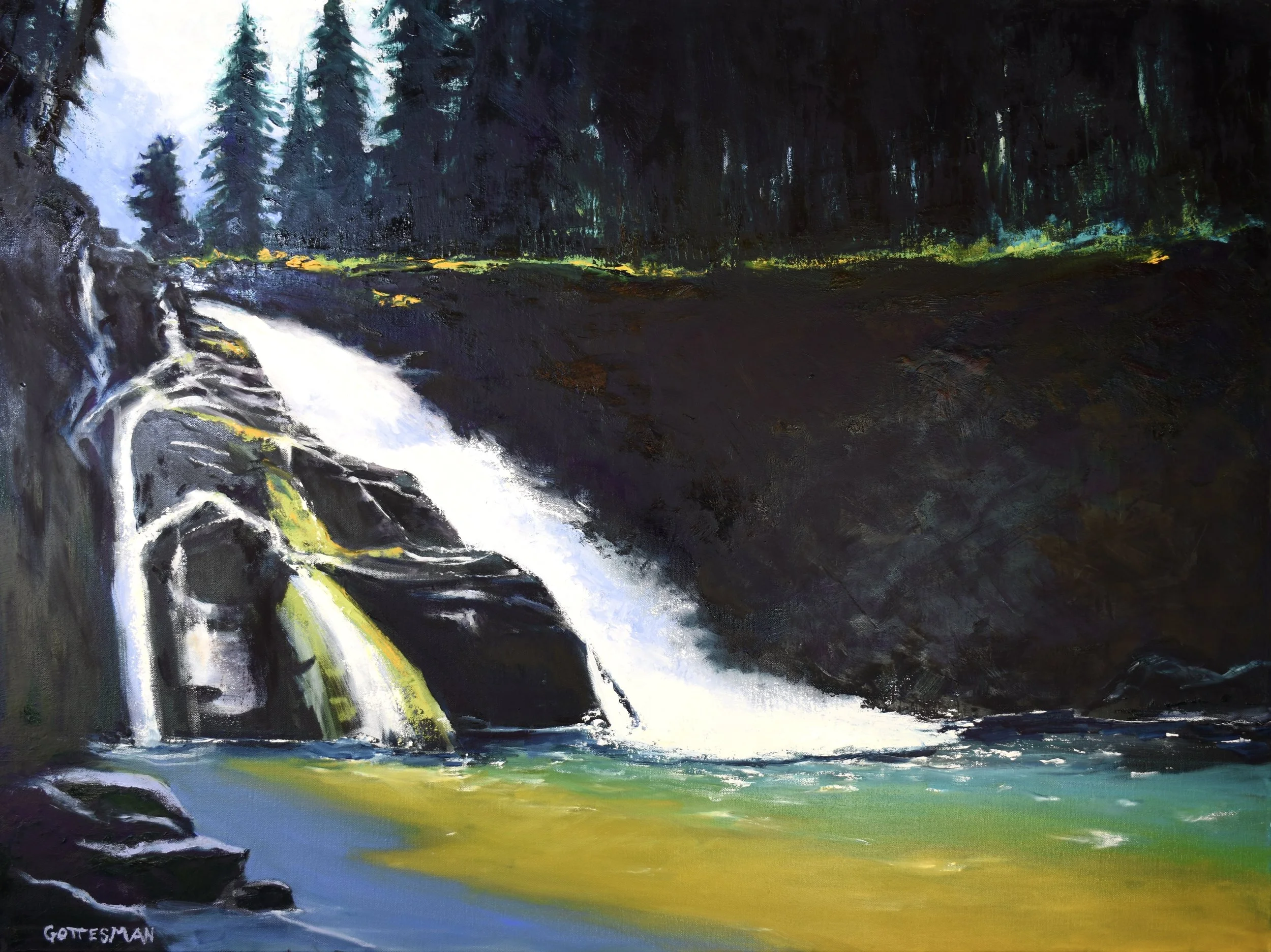 Grotto Falls - oil - 30 x 40 - $1500