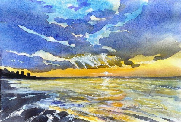 Sunset by the Sea