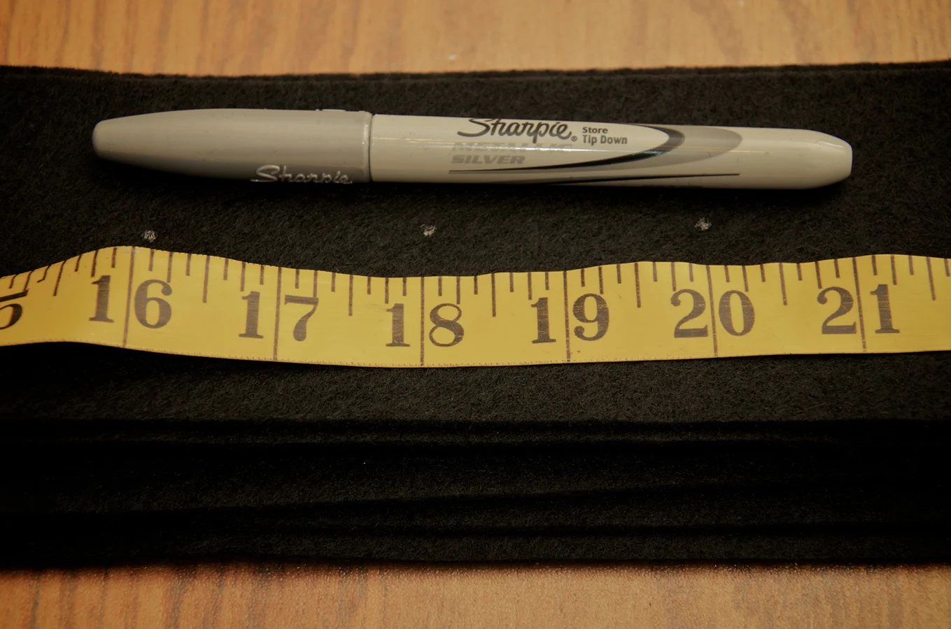Preparing the DIY soft box grid strips