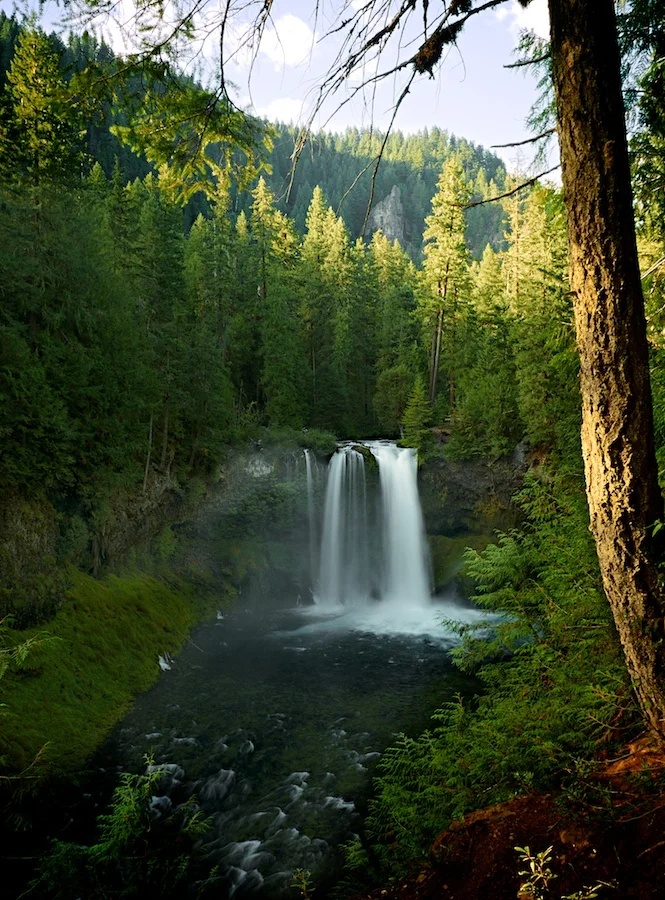 Koosah Falls, McKenzie River, Oregon. Fuji X-E1, XF 18-55mm @ 18mm. ISO 400, f/22, 1/2 second. 