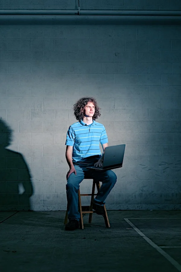 Linux nerd, hacker, server geek - David. FujiFilm X-E1, Fuji XF35mmF1.4R, ISO 200, f/1.4, 1/125s. 