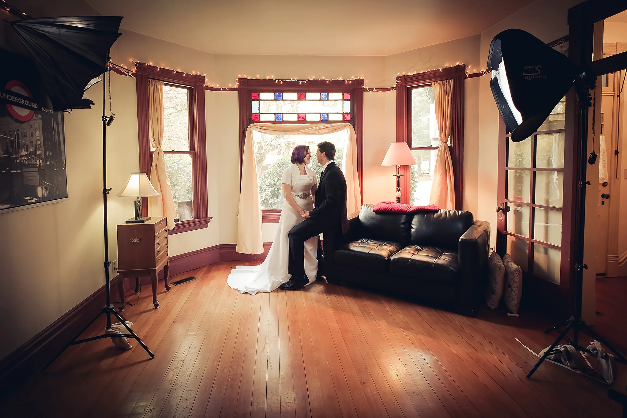 A little look behind the scenes, the 10-24mm zoom really opens up this tight 12' x 12' space. Fujifilm X-E1, XF10-24mm @ 10mm , f/4, 1/60s, ISO 1250