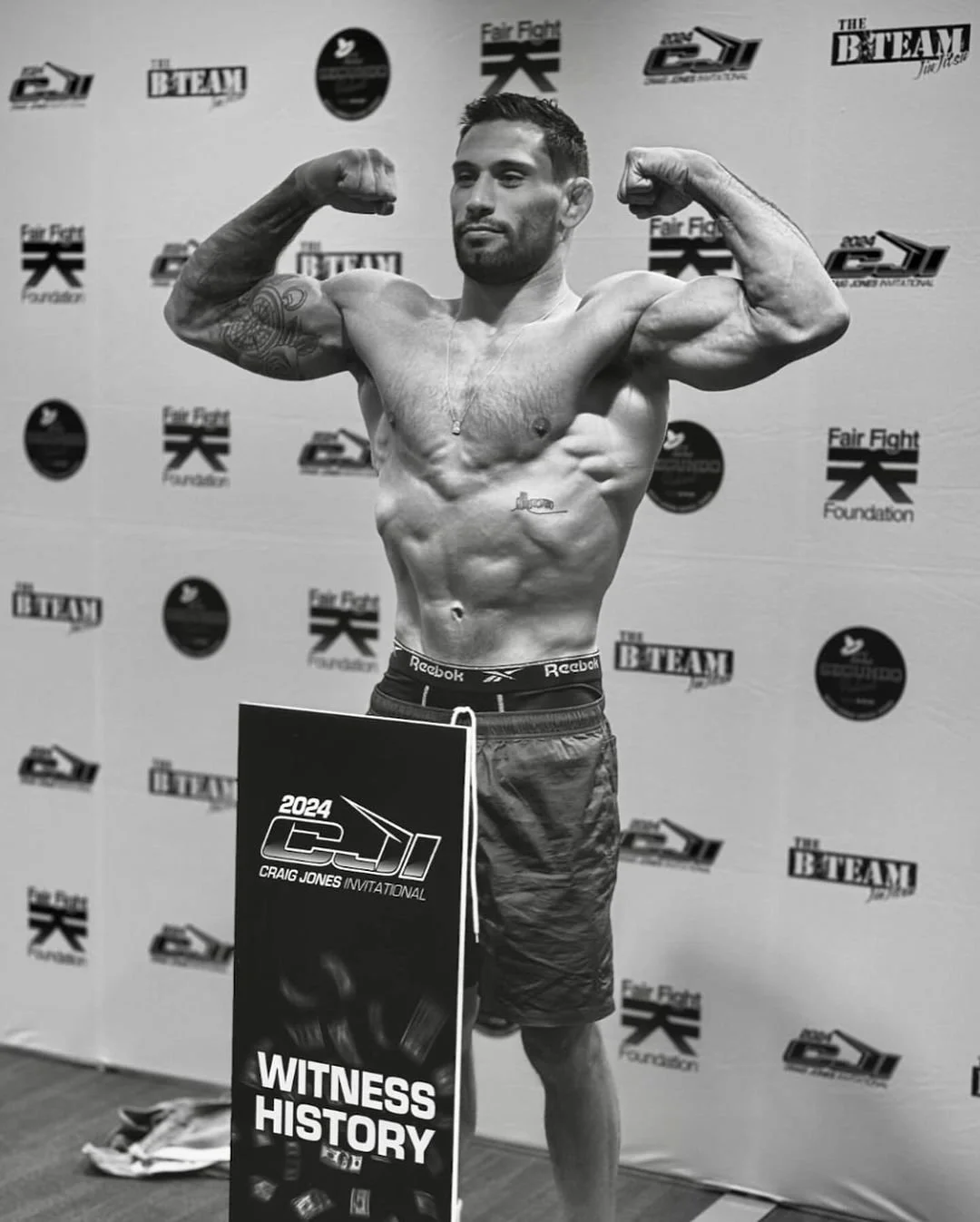 ADCC Champion Matheus Diniz following weigh ins at CJI 2024
