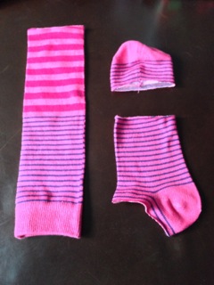 pink socks cut