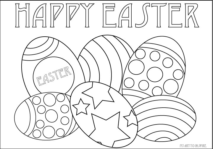 Download Easter Egg Coloring Sheets My Art To Inspire