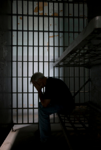 in prison