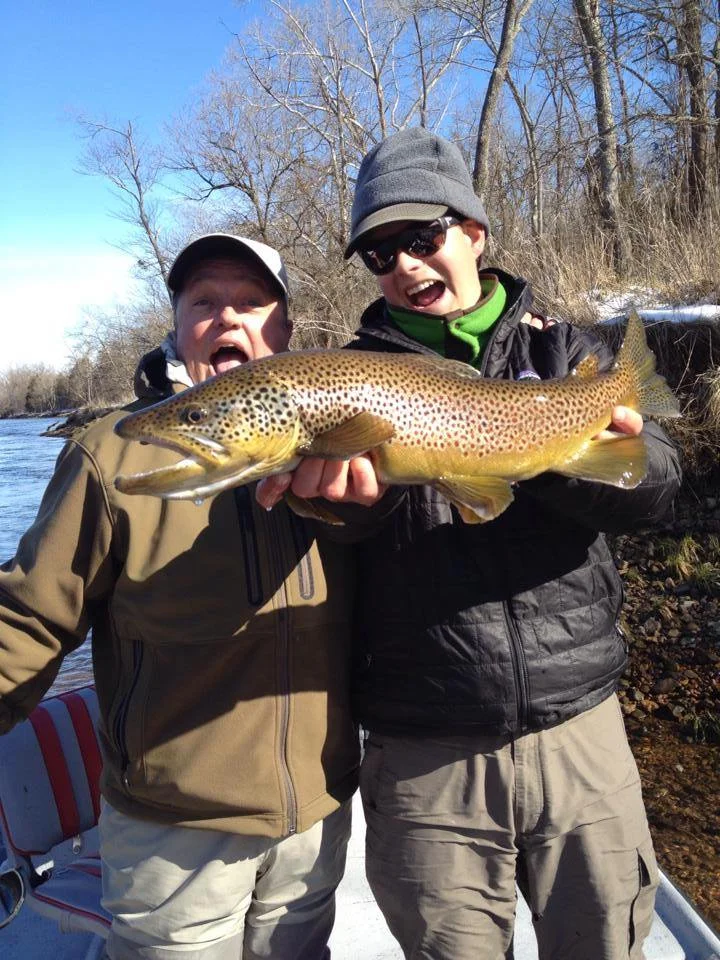 Andy with an awesome 24 " shad kill brown