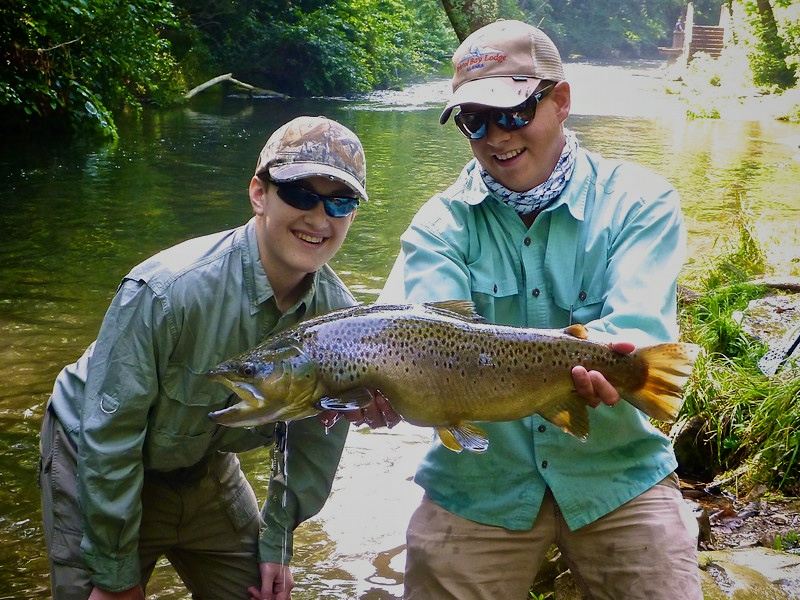 A fine dry run specimen, and one amped up fisherman!