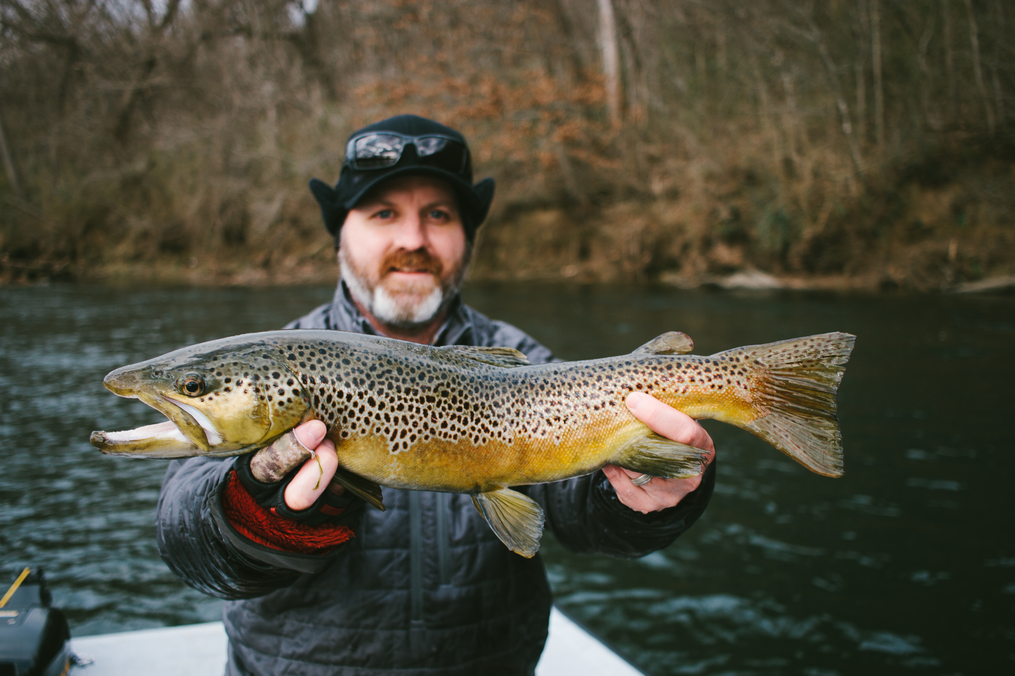 Ryan Turner with a solid fish that crushed his fly after a perfect cast and retrieve. Love it when it happens the right way!