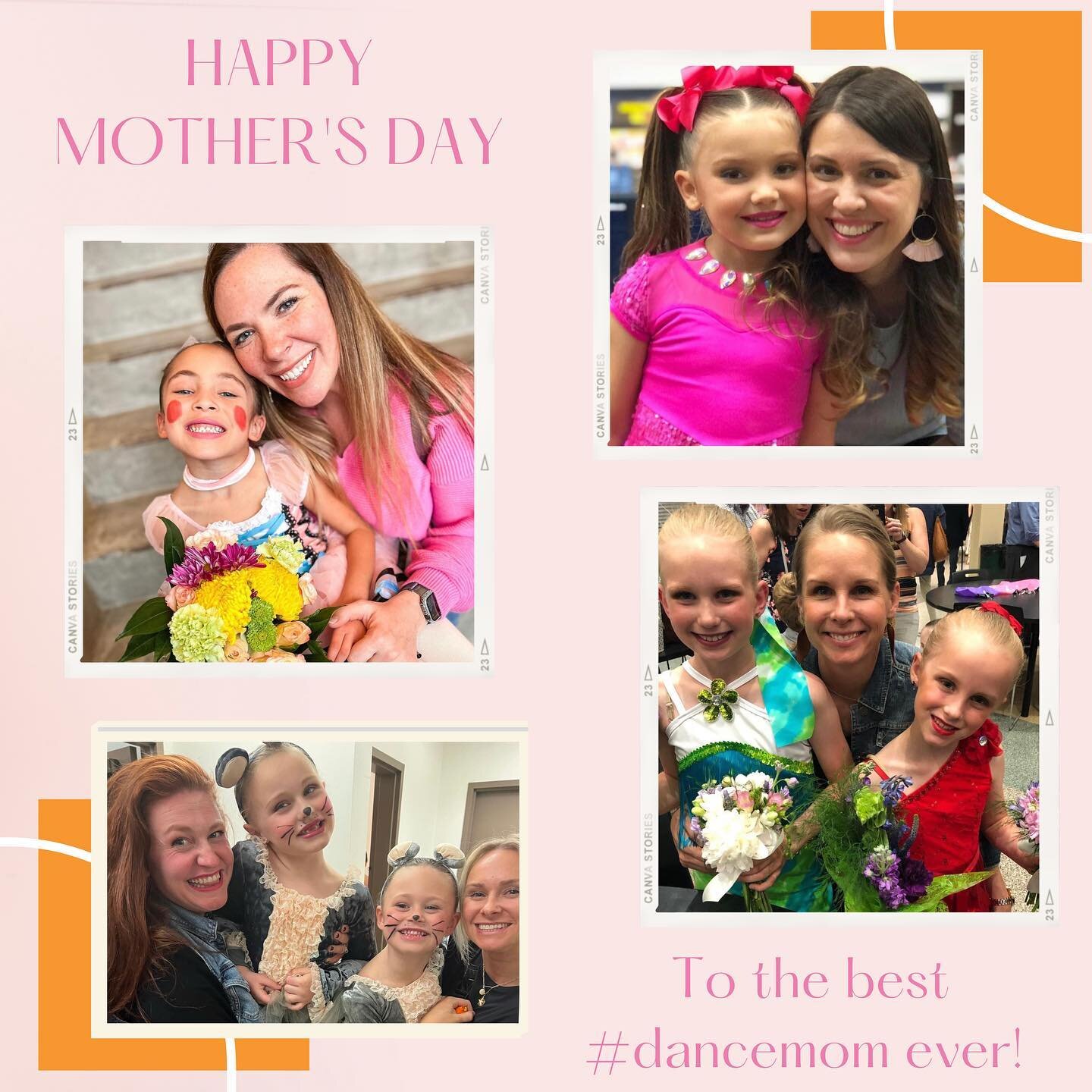 Happy Mother&rsquo;s Day to the BEST #dancemoms EVER🌸💗🩰! Some of these flashback photos have our hearts melting! We have been blessed with the BEST! #dancestudio150family