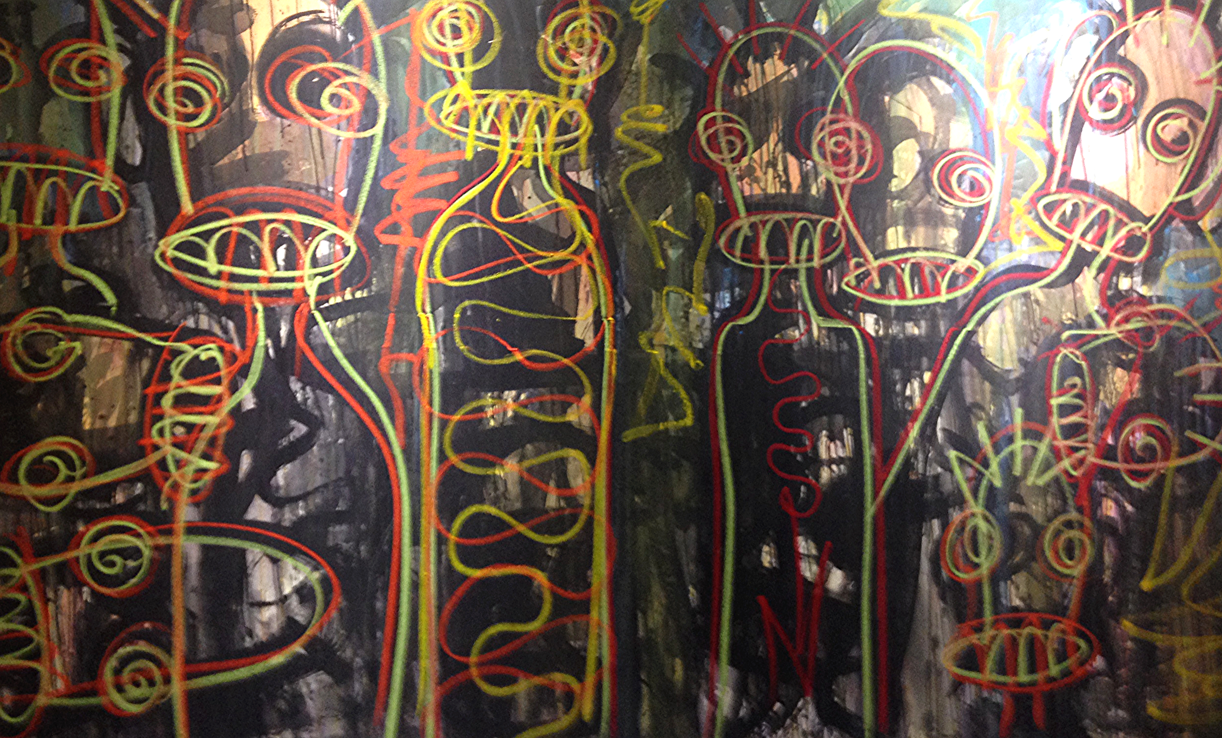 1:54 Contemporary African Art Aboudia Nouchi City Series Galerie Cecile Fakhoury, Côte d’Ivoire