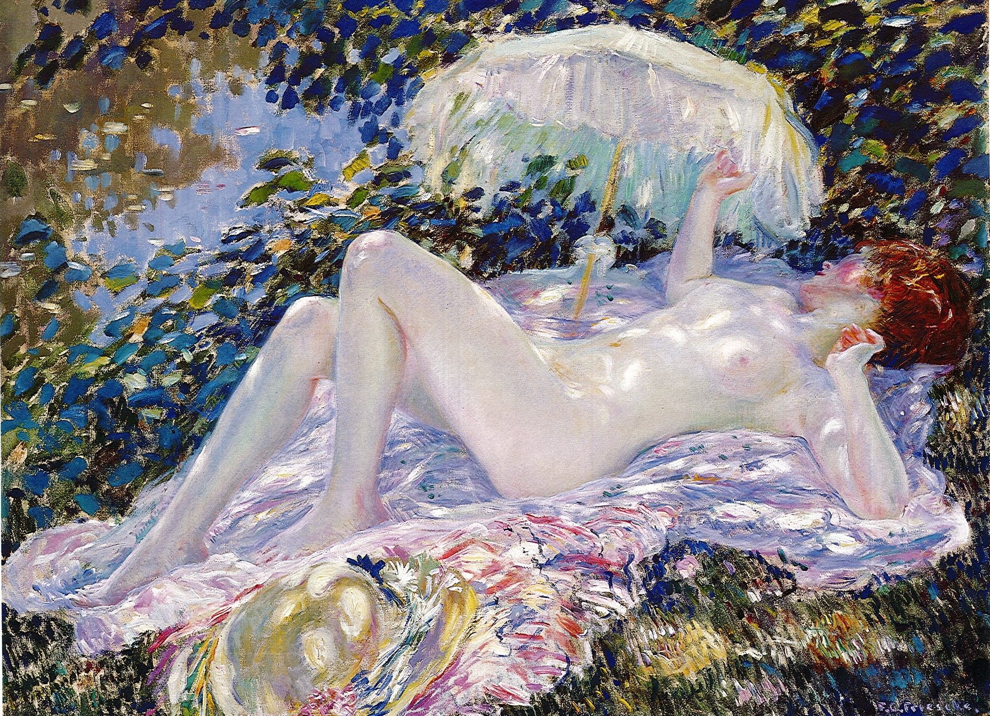 Frederick Frieseke, Venus in the Sunlight, 1912