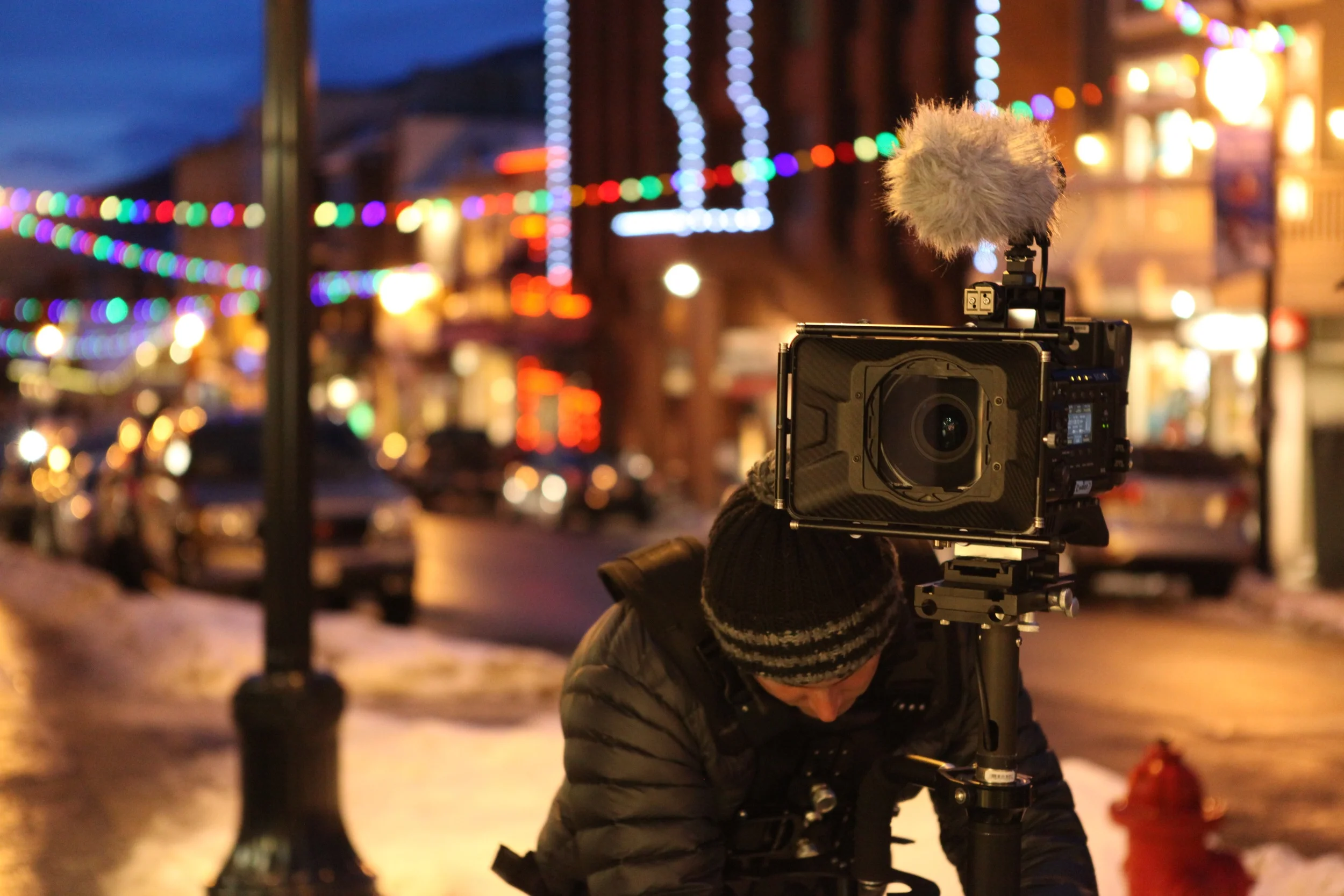 Filming on Park City's Main St, home of Sundance Film Festival