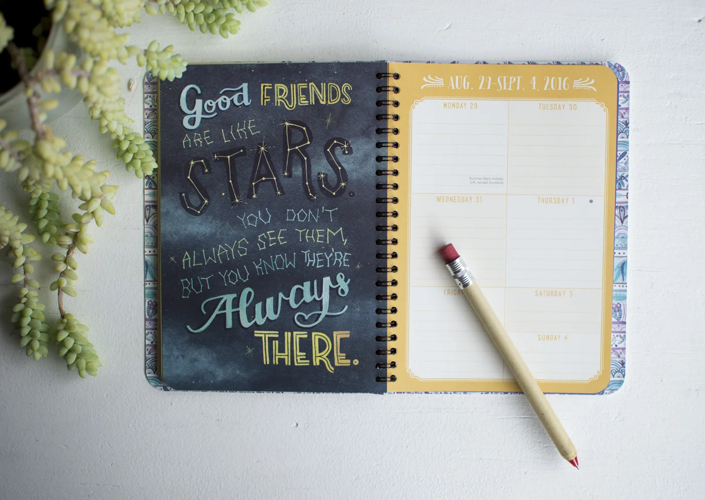 Becca Cahan for Studio Oh! // "Direction of Your Dreams" On-Time Weekly Planner 2015-2016 Planner