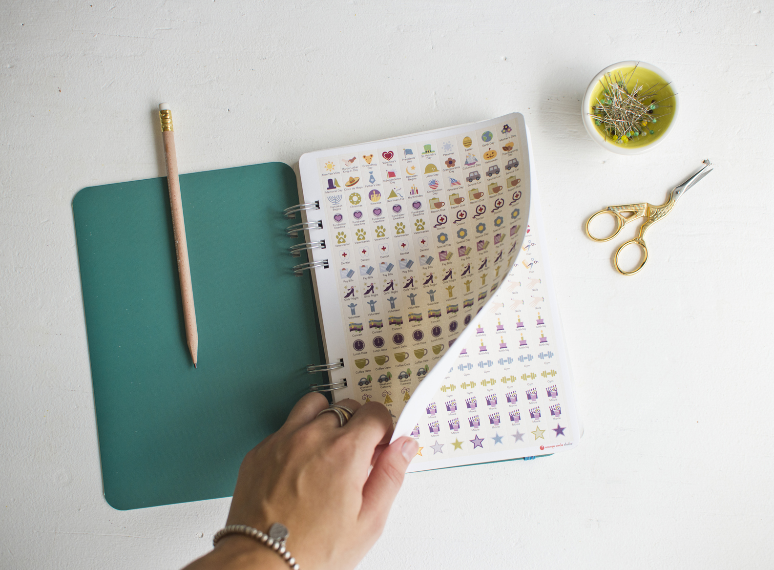 Becca Cahan for Studio Oh! // "Live Love Laugh" Weekly Planner 2015-2016 Planner