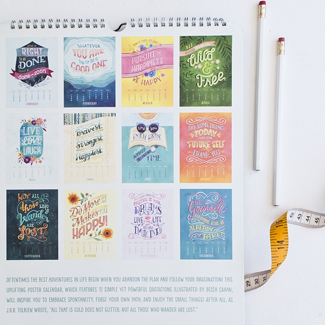 Becca Cahan 2017 Poster Calendar