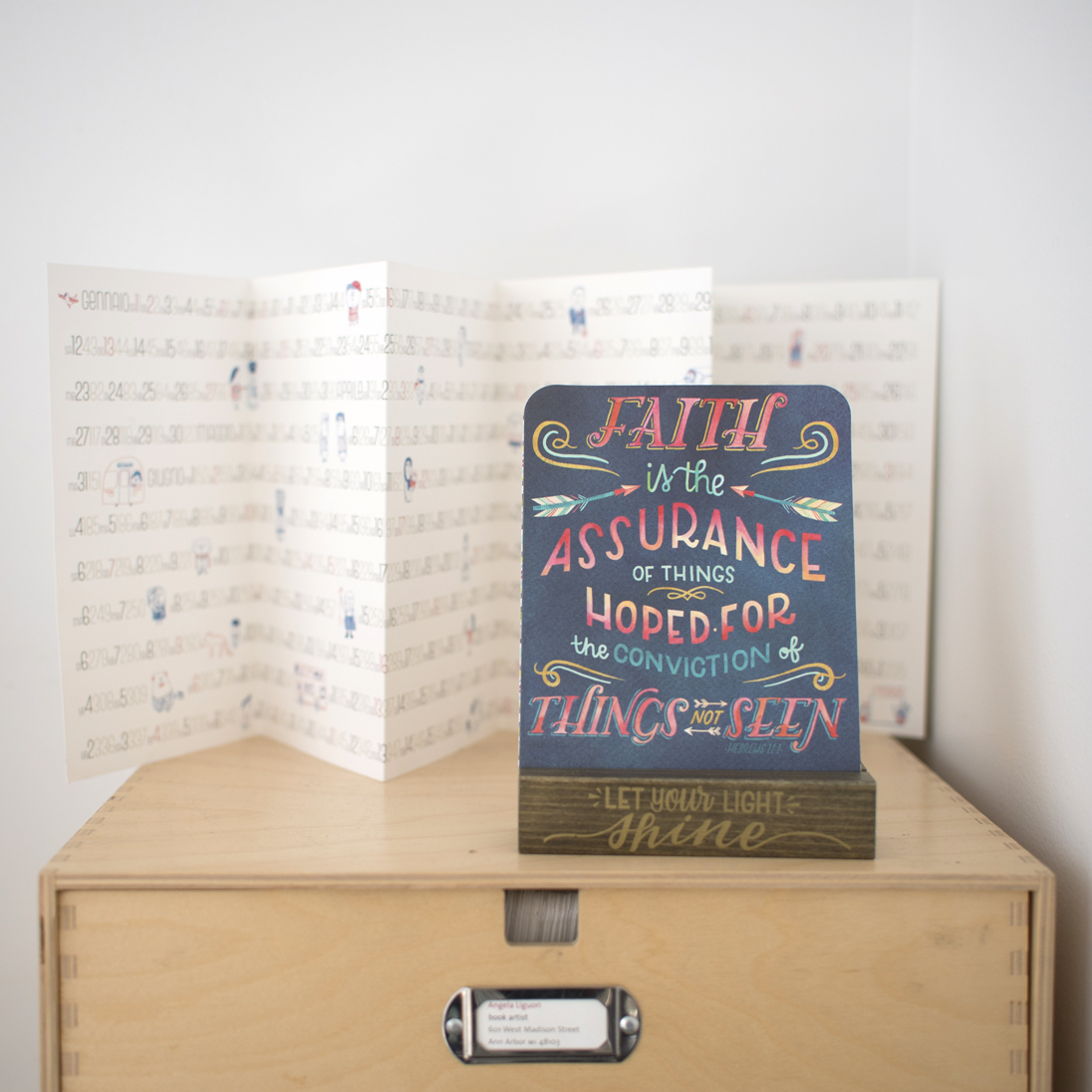 Becca Cahan for Studio Oh! // Bible Stand Art