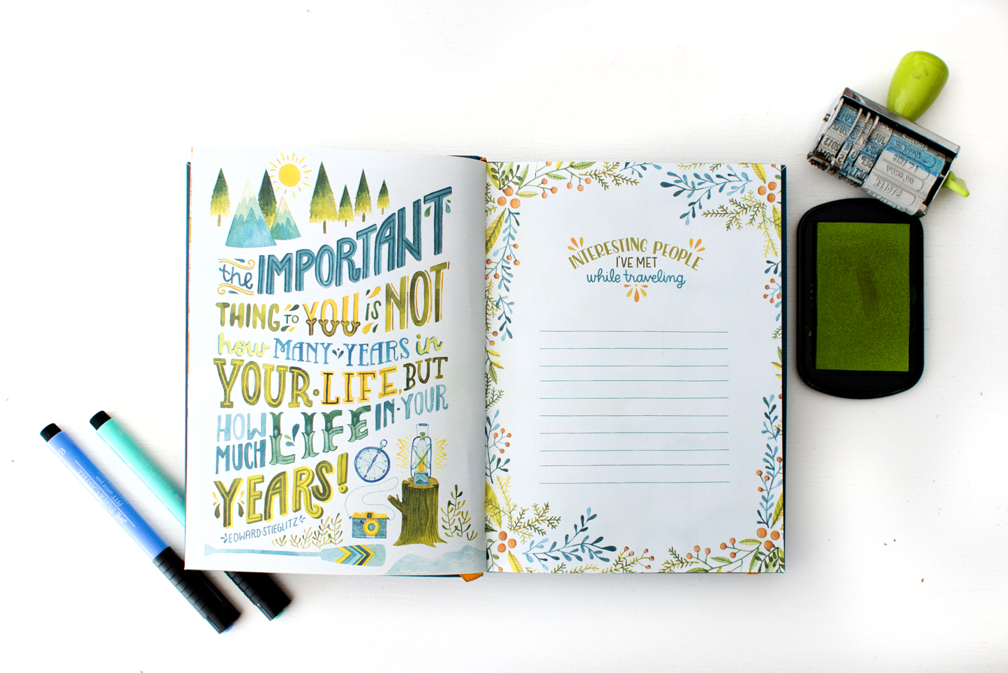 "Do Something Now" Sellers Publishing Journal Illustrated by Becca Cahan as seen on Beccacahan.com