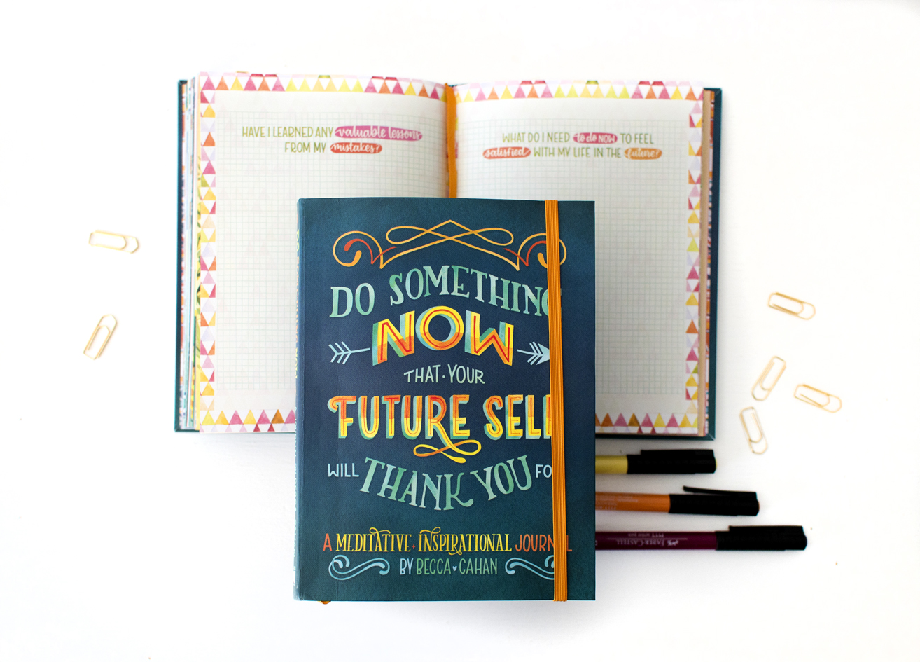 "Do Something Now" Sellers Publishing Journal Illustrated by Becca Cahan as seen on Beccacahan.com