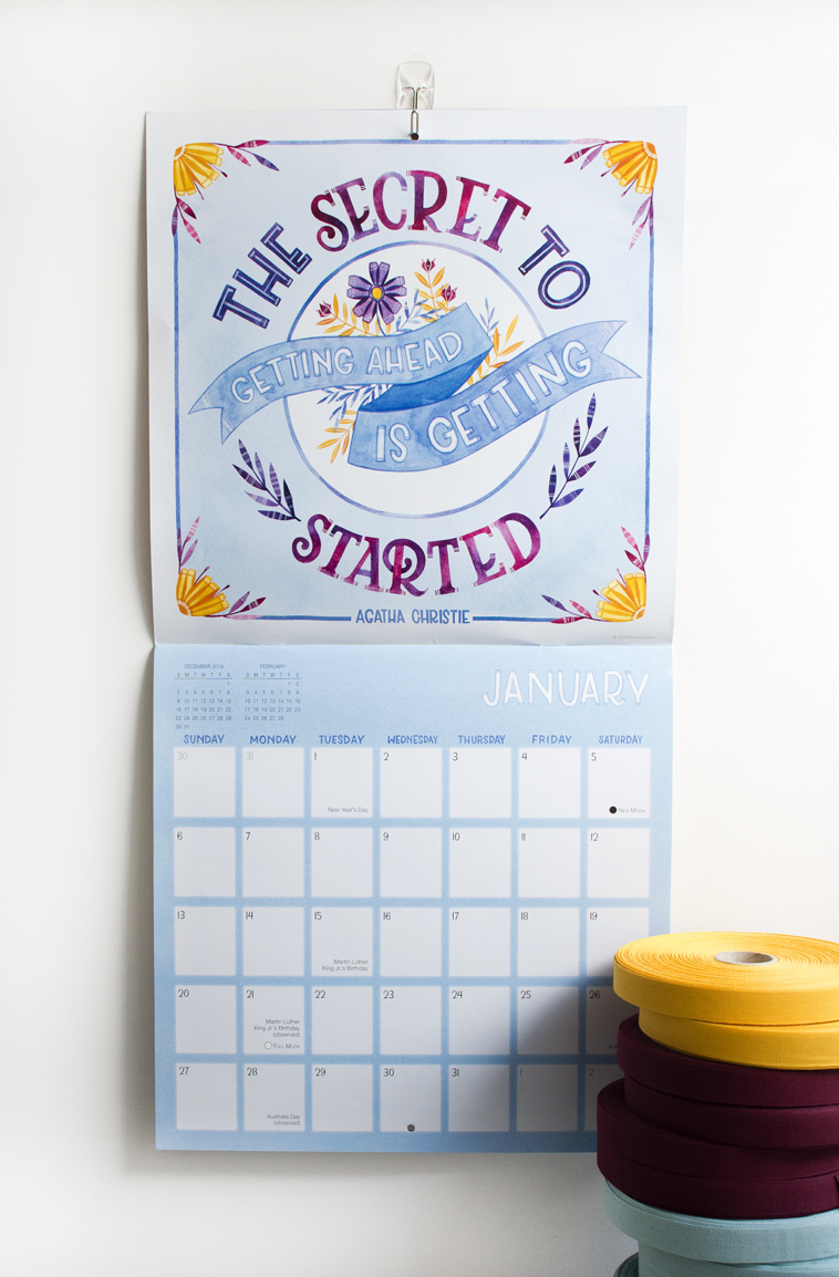 2019 Sellers Publishing "She Persisted" Calendar Illustrated by Becca Cahan