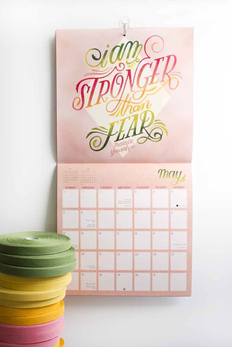 2019 Sellers Publishing "She Persisted" Calendar Illustrated by Becca Cahan