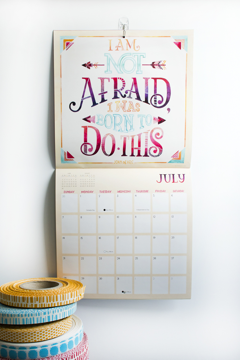 2019 Sellers Publishing "She Persisted" Calendar Illustrated by Becca Cahan