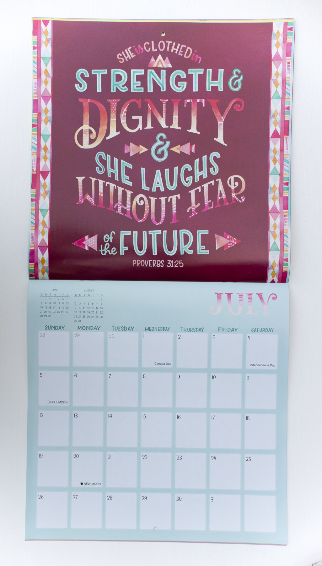 Becca Cahan illustration // She Persisted wall calendar 2020 with Sellers Publishing