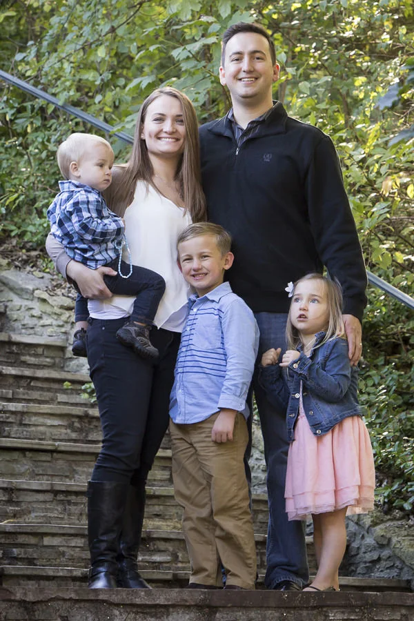 The Whittaker Family (left to right: Lucas, Naomi, John Paul, Brian, and Cecilia)