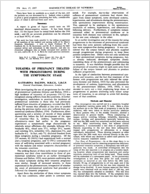 Toxaemia of Pregnancy Treated with Progesterone During the Symptomatic Stage.png