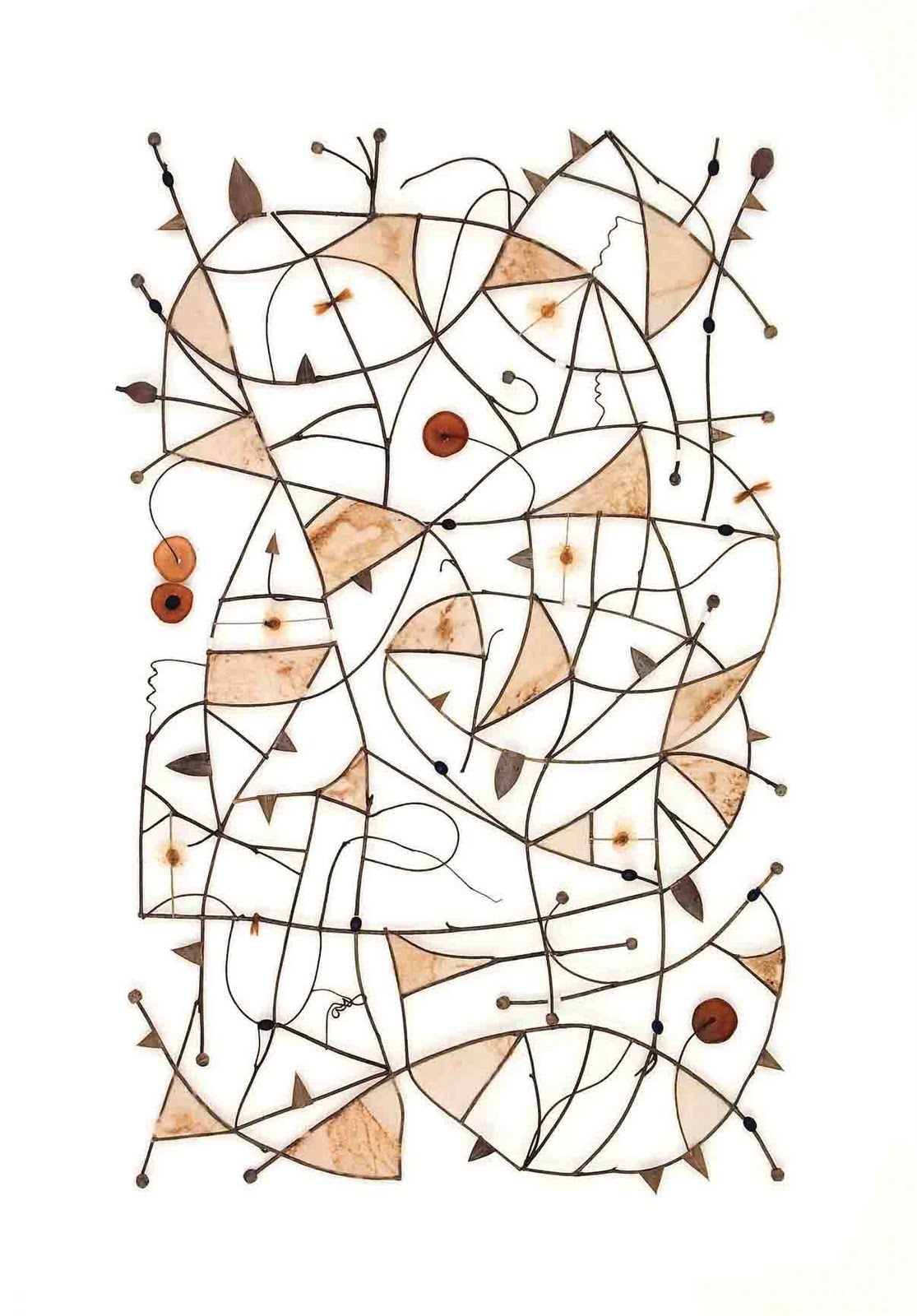 'silent 0411.1' mixed media 400mmx570mm