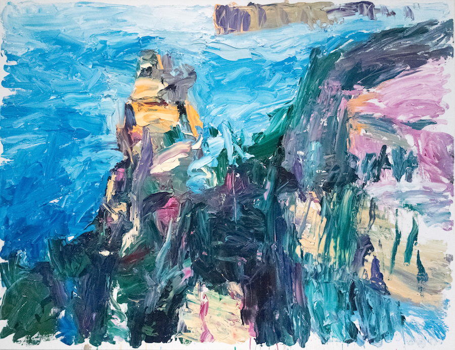 'Orphan Rock, receding mist' 2015 Oil on Canvas