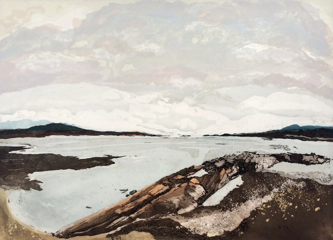 View from Durrus, etching, 42cm x 57cm (platesize)