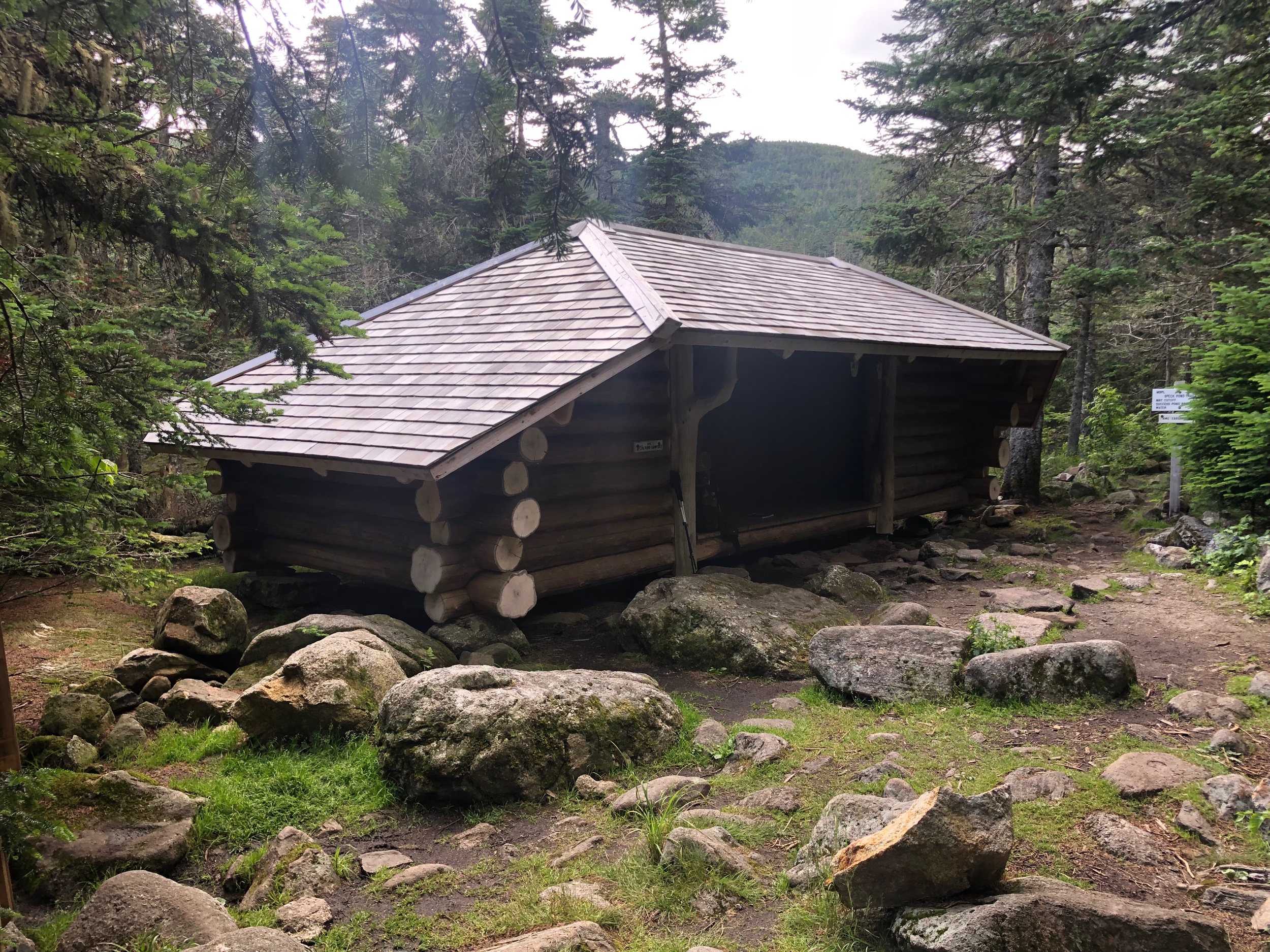 A Two Year Old Shelter at Old Speck Pond