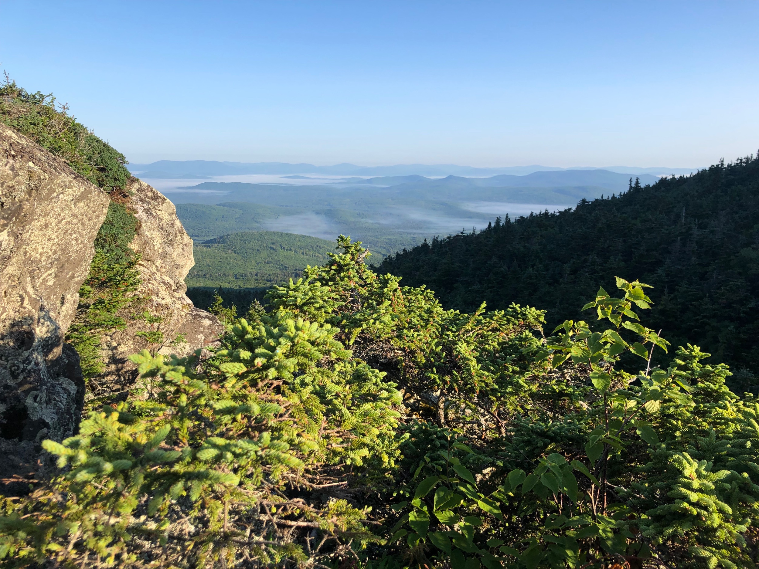 The Fog Rolls over the Valley Below