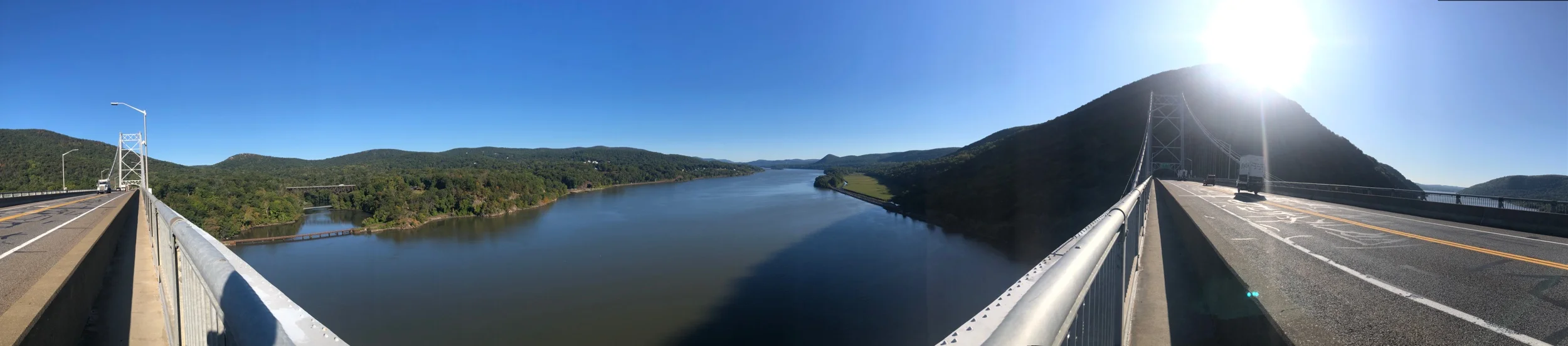 Hiking Across the Bear Mt Bridge