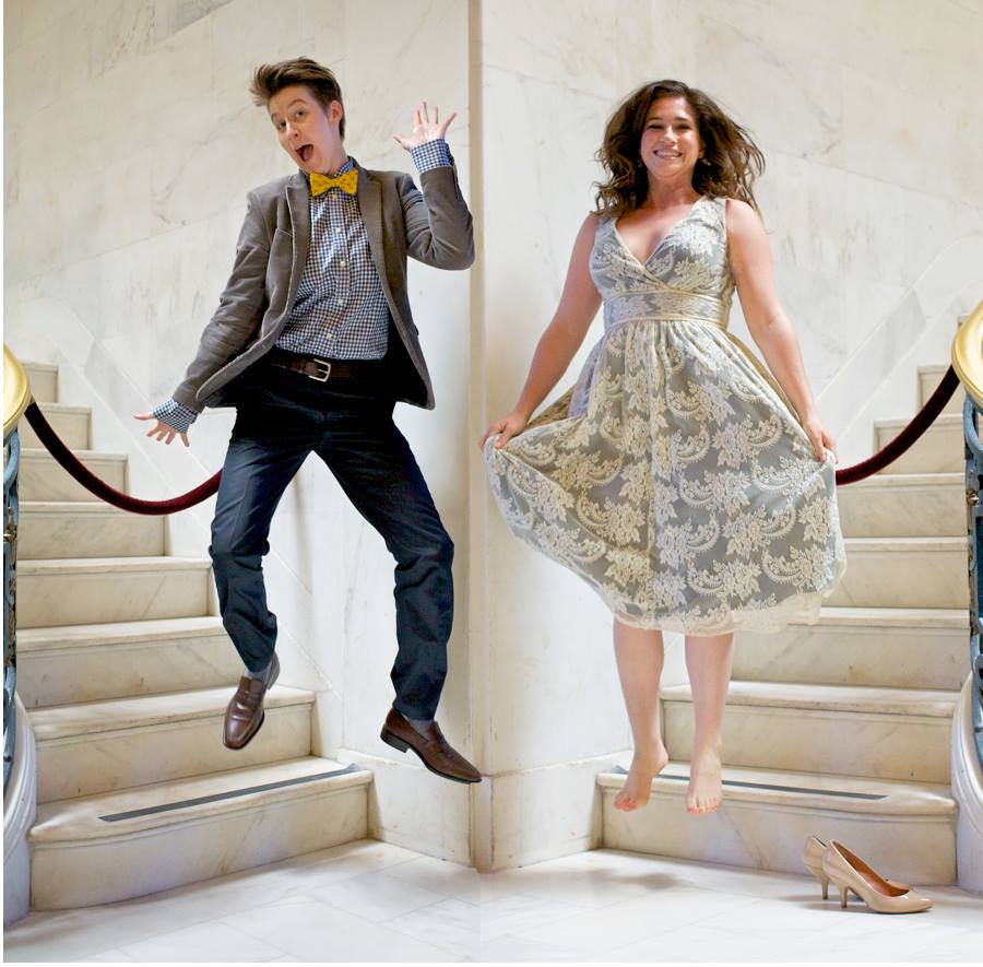 Spouses for life. (Me & Toby at SF City Hall, 2013). 