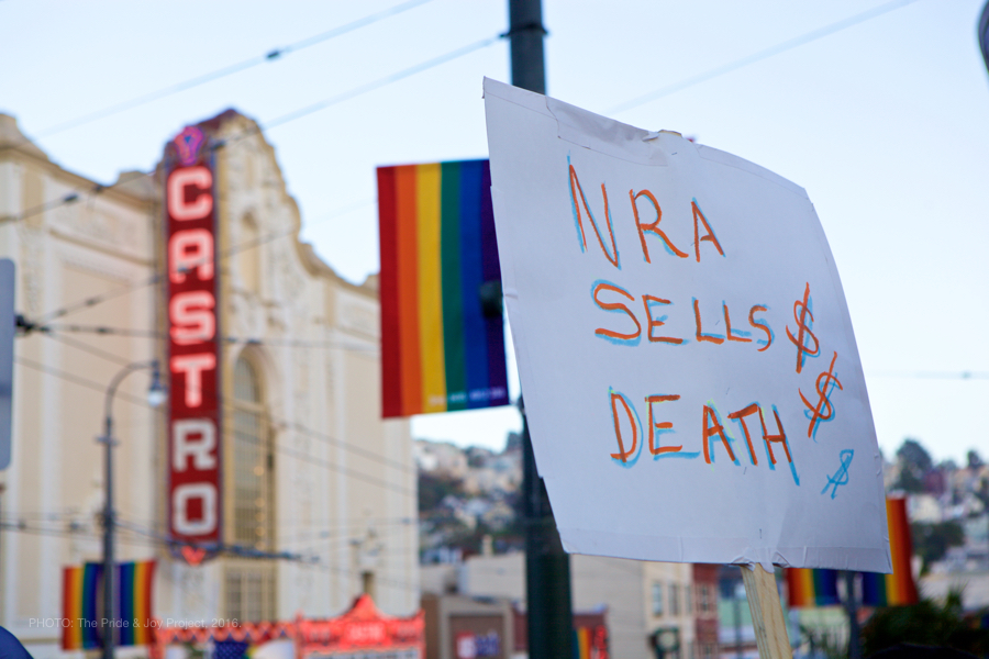 NRA SELLS DEATH $$ © Kersh Branz, 2016.