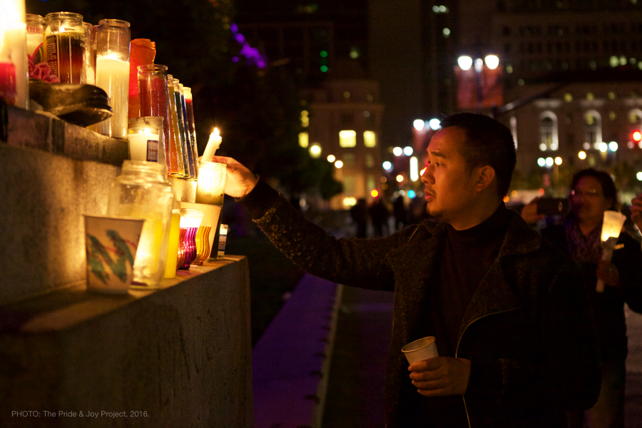 Lighting a candle. © Kersh Branz, 2016.
