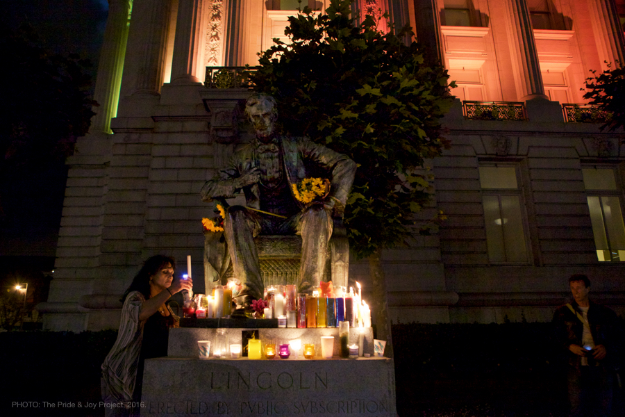 Standing watch over candles. © Kersh Branz, 2016.