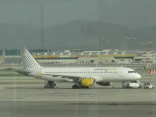 Vueling A320 at Barcelona airport