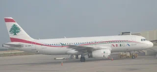 A MEA A320 at Beirut airport