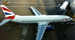 A British Airways Boeing 737 at London Gatwick airport