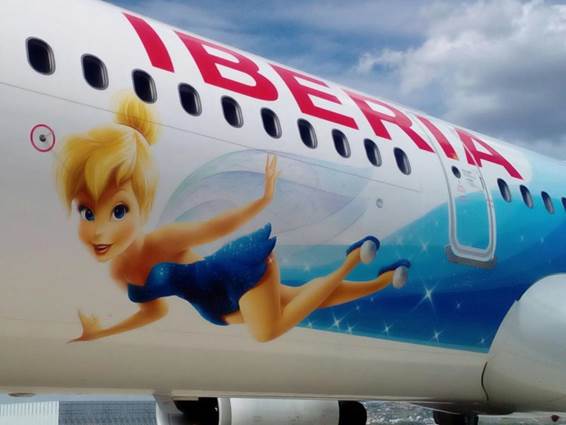 Iberia's Disney A321, the picture is from Iberia, since I could not take one myself on the spot