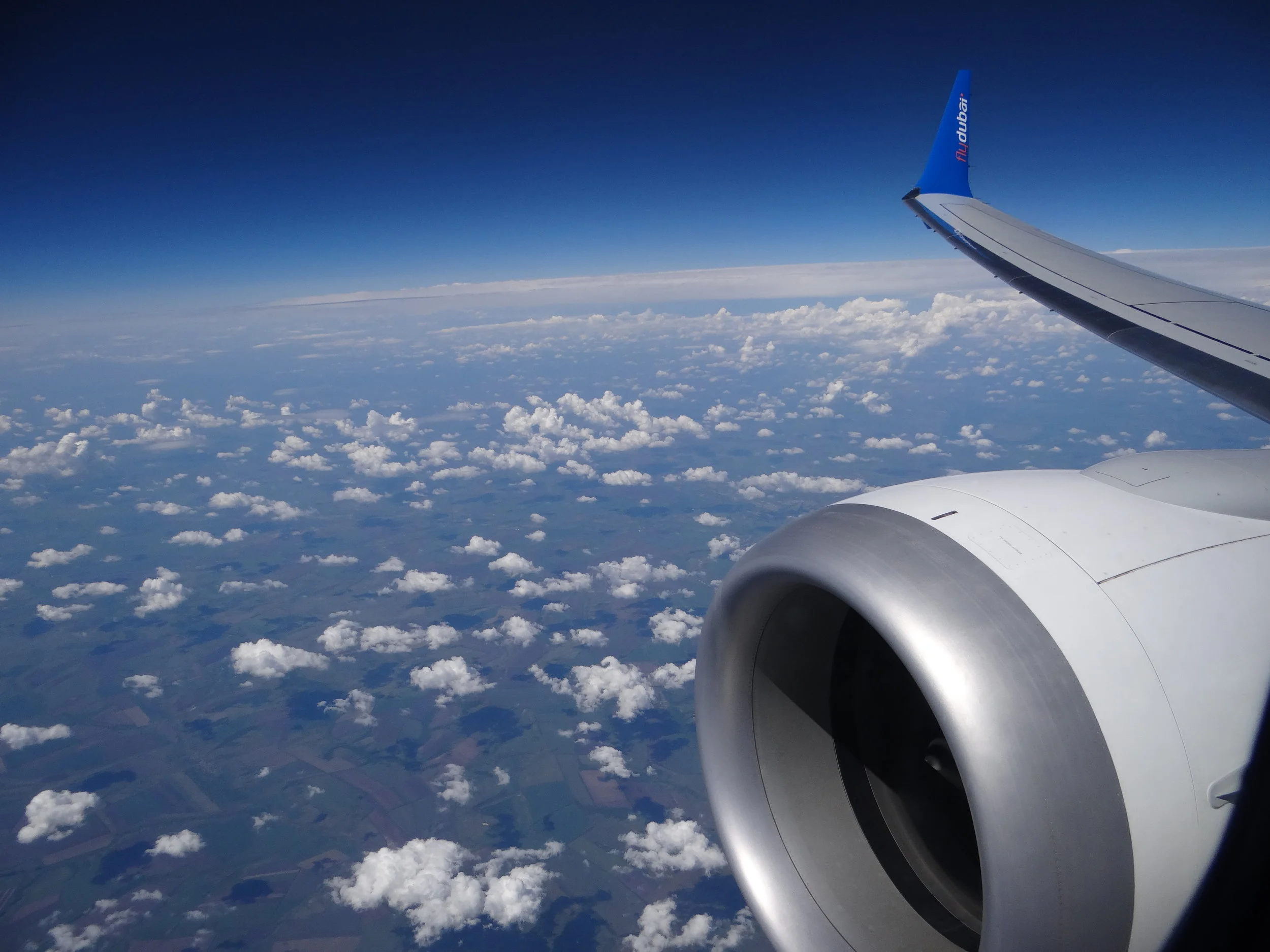 Here we are flying over Southern Russia...