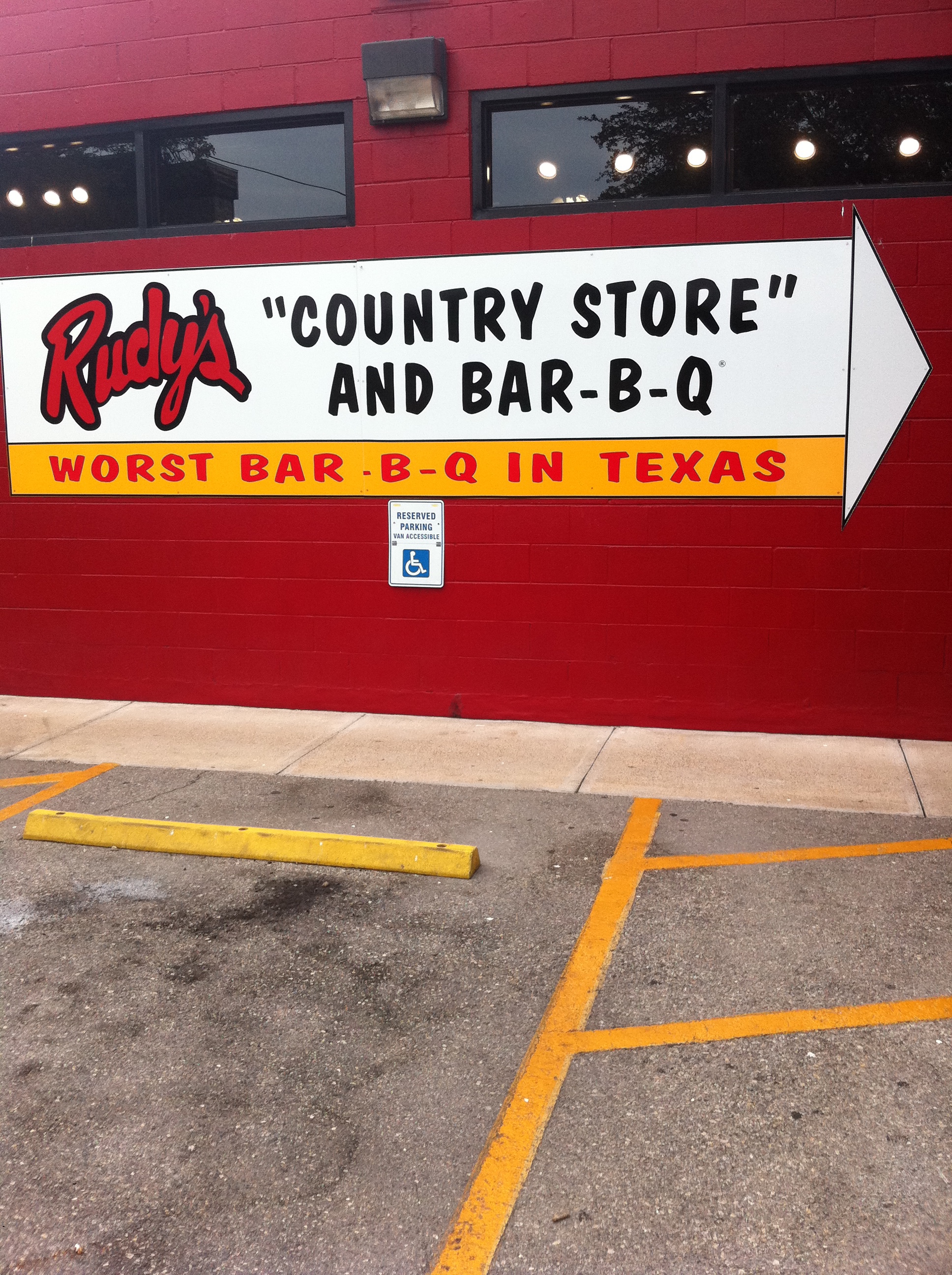 Rudy's-The Worst BBQ in Texas